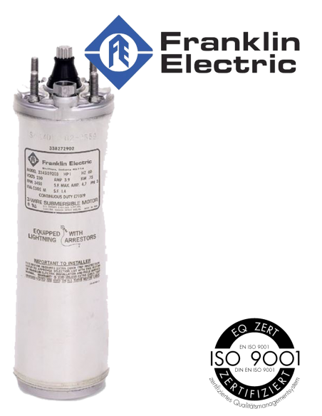 Motor Sumergible 4" 3 Hilos 5 hp